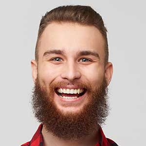 young bearded reviewer